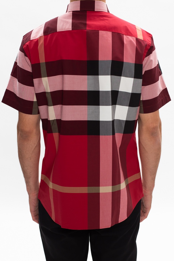 sleeved check shirt Tinie burberry - Red Short - Tinie